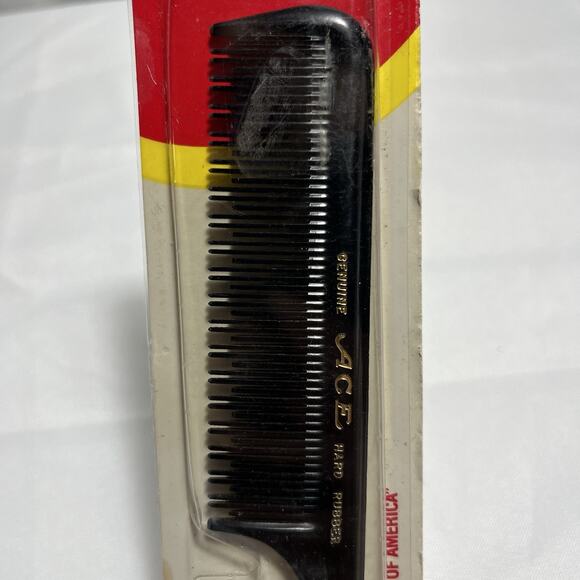 Vintage Ace Hard Rubber Rat Tail Curling Teasing Pick Styling Comb 62206 - Picture 2 of 6